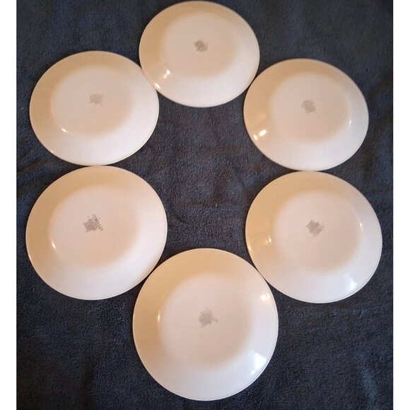 Corelle Country Cottage appetizer Plates 6.75 inch floral trim Set of 6 - Picture 2 of 6